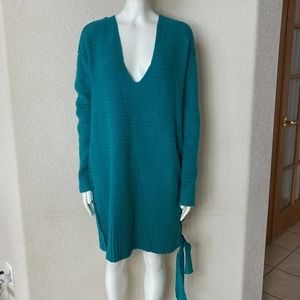 Free People Tunic Sweater Lace Up Side Heart It